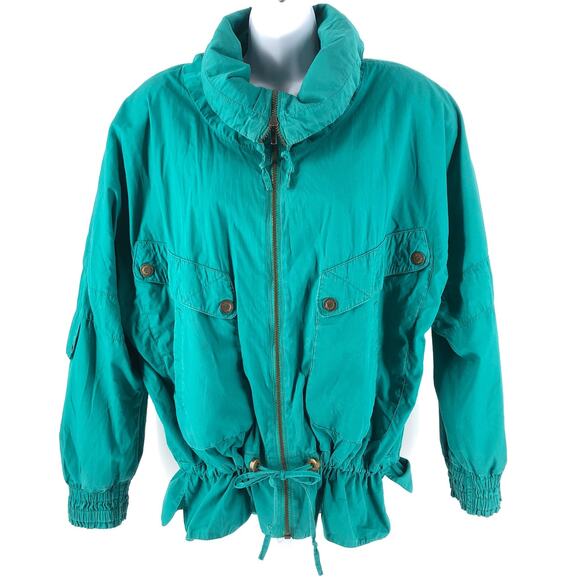 90s green windbreaker jacket 1990s vintage - Picture 2 of 9